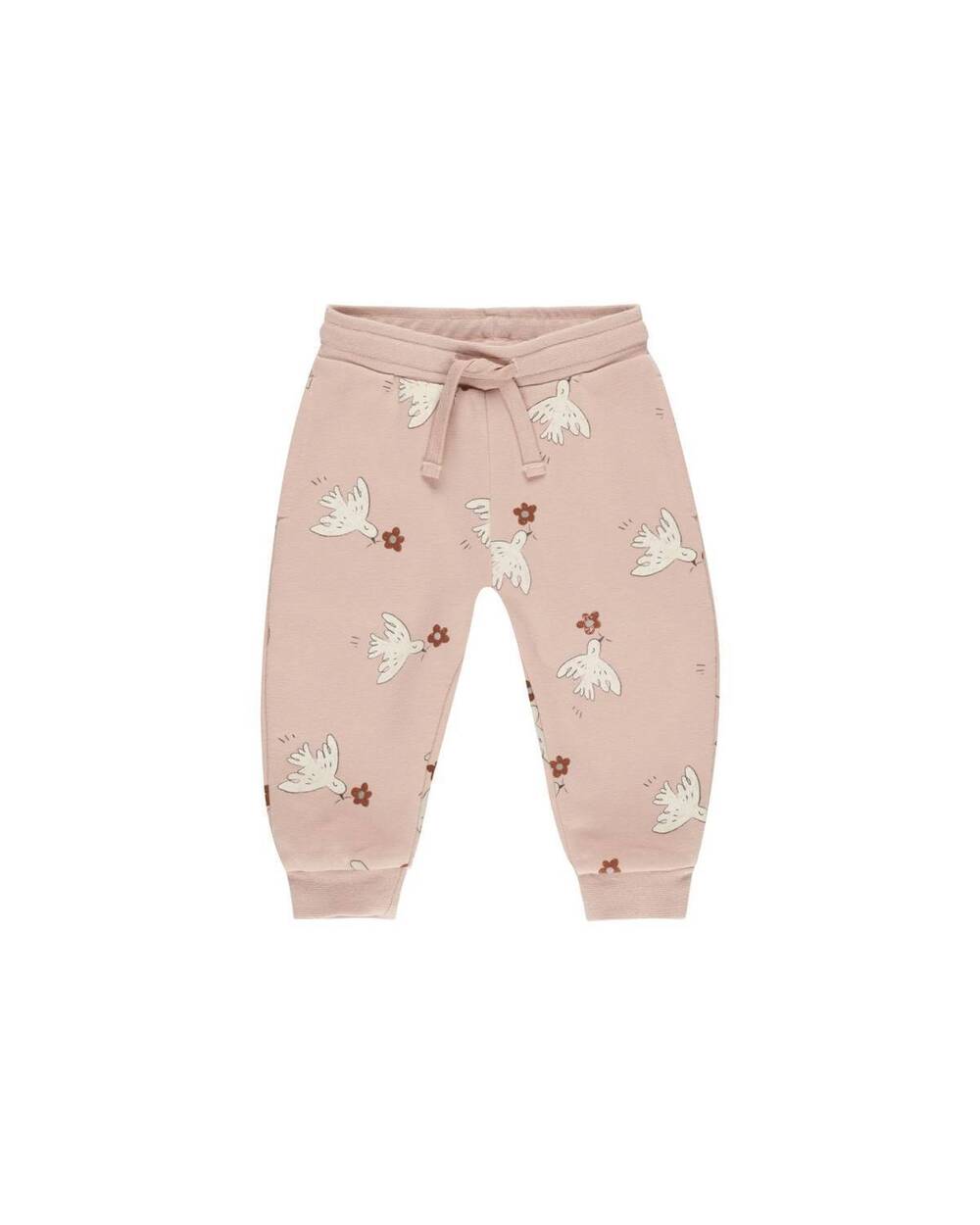 NEW RYLEE + CRU kids doves jogger sweatpant in rose